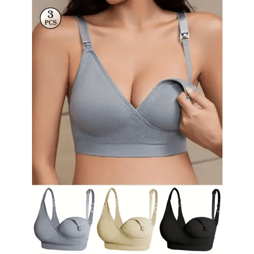 pregnancy nursing bras seamless cross back no wire - Temu