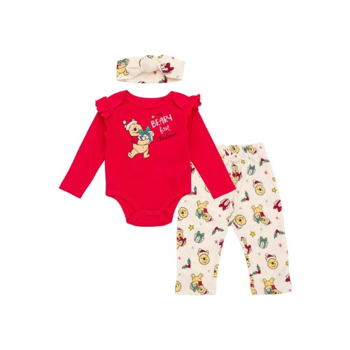 Winnie the Pooh Christmas Bodysuit and Leggings Set