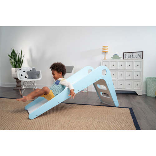 White Manuka Indoor Slide | Wooden Slide for Toddlers & Kids