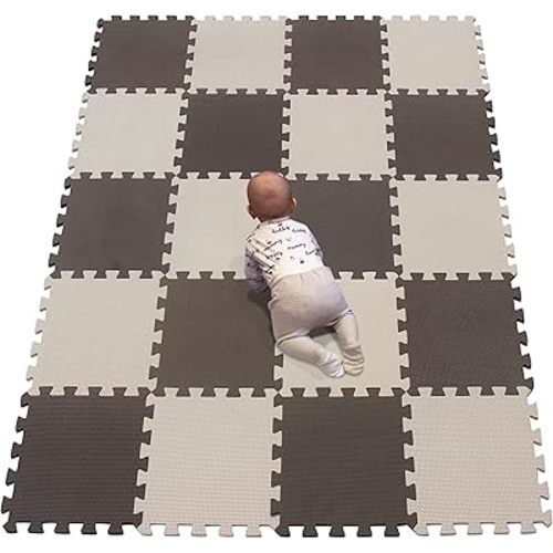 YIMINYUER® 20 Tiles (30cm×30cm×1cm Each Tile) Baby Soft Puzzle Play Mats, Kids Thick EVA Foam Floor, Toddlers & Children's Soft Interlocking Mat R06R10G301020