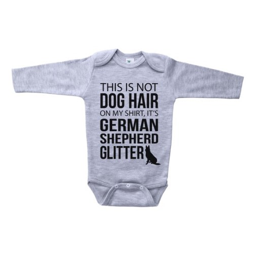 German Shepherd Onesie® GERMAN SHEPHERD GLITTER Baby - Etsy