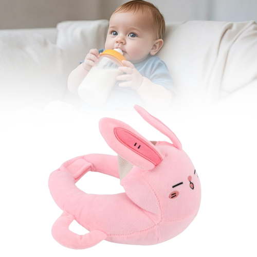 Ergonomic Bottle Holder Pillow Support for Hands-Free Feeding Care Assist (Pink)