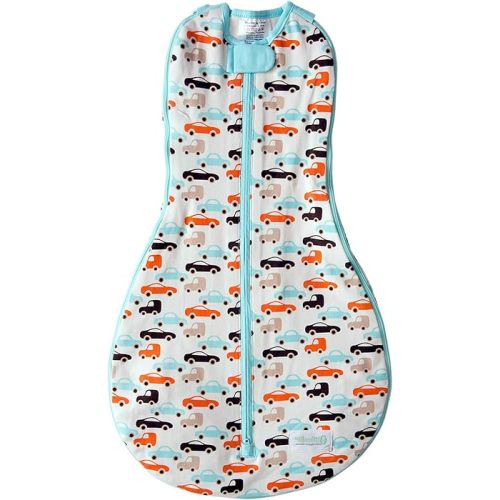 Woombie Nursery-swaddling-Blanket (0-18 Months, Boys and Toys)