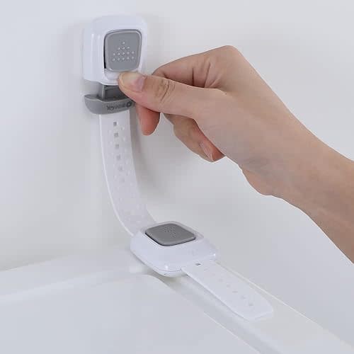 YEYA Upgraded No Drill Anti tip Furniture Wall Anchors Straps for Baby proofing with 3M Adhesive (4 Pack)