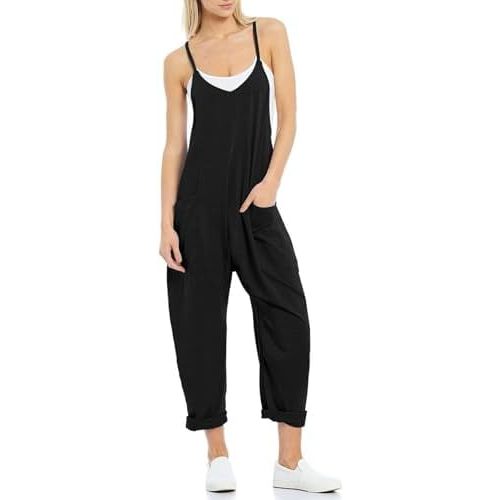 Lahloya Maternity Jumpsuit for Women, Wide Leg With Pockets