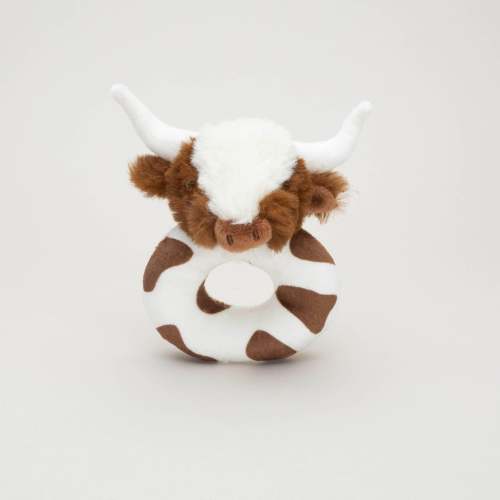 Texas Longhorn Plush Baby Rattle