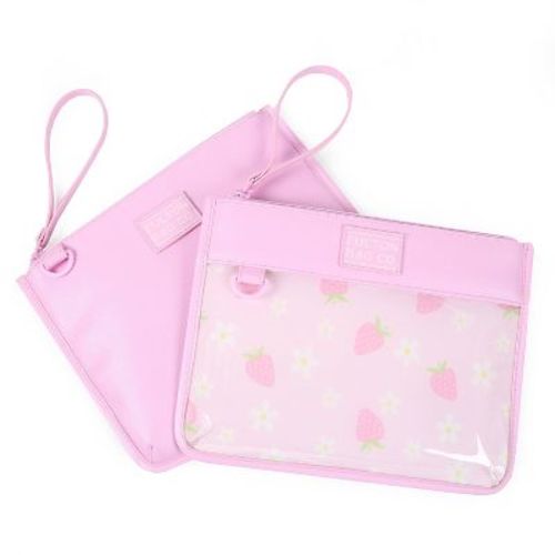 Fulton Bag Co. 2pk Leatherette Snack Pouches - Pink