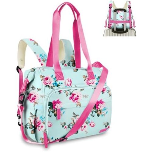 Diaper Bag Backpack, Mommy Travel Diaper Bag Tote with Shoulder Strap, Hospital Bag, Weekender Baby Bag for Mom