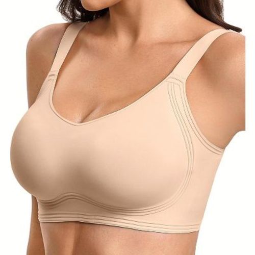 Avidlove Jelly Bras for Women No Underwire Wireless Push Up Bra Comfortable Full Coverage Seamless Womens Bralettes Nude L