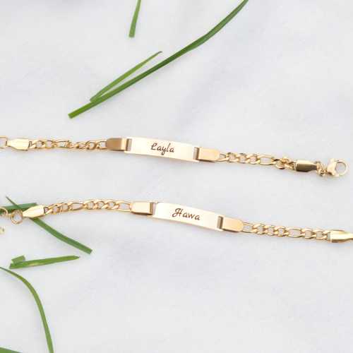 14K Gold Baby Name Bracelet, Personalise Baby Girl or Boy Bracelet, Kids gifts, Newborn gifts, Personalised Jewellery, Customised Bracelet