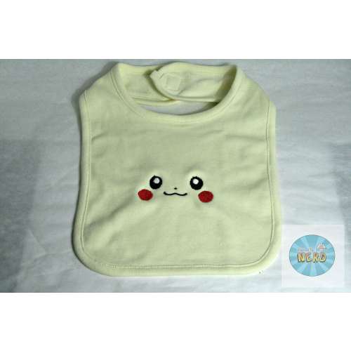 Pikachu Face Inspired Bib - Baby Bib, Baby Shower Gift