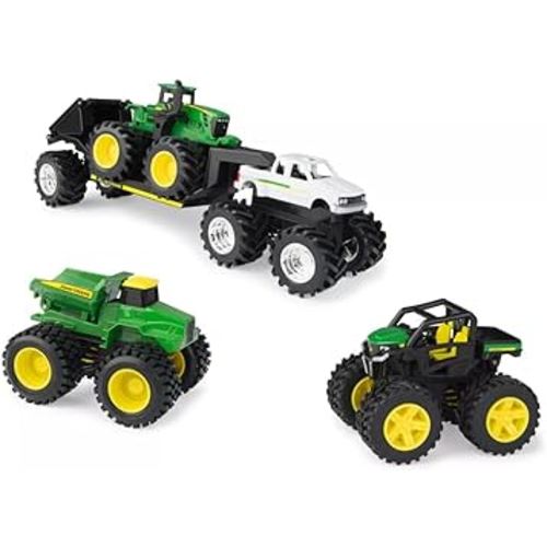 John Deere 5 Inch Monster Treads 4 Piece Bonus Set