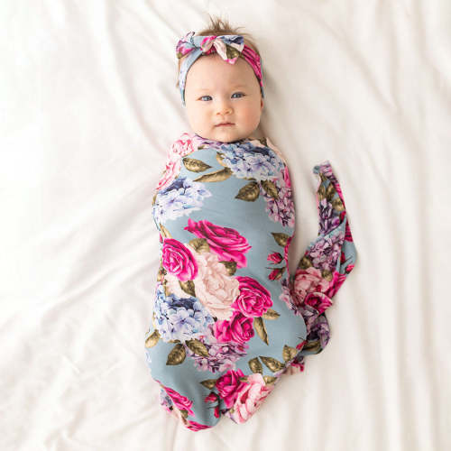 Lacey Swaddle Headband Set