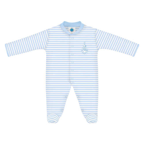 Citadel Bulldogs Striped Footed Romper | College Baby