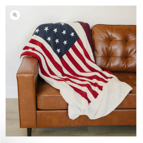 American Flag Plush Blanket – Mebie Baby