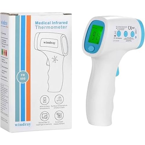 Baby Thermometer for Infants and Fever,No Touch Instant Read Digital Infrared Thermometer Gun with Fever Alarm, Touchless Kids Thermometer, Instant Accuracy Readings