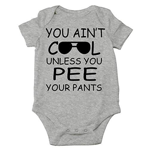 CBTwear You Ain't Cool Unless You Pee Your Pants Baby Bodysuit Funny Infant Comfy Romper Cute Outfit