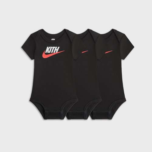 Kith Baby for Nike 3-Pack Bodysuit - Black