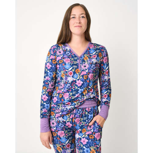 Dusk Blooms Women's Pajama Top - Little Sleepies