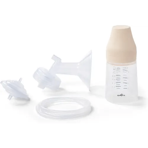 Spectra - Premium Breast Milk Pump Accessory Kit with Baby Bottles - Medium 24mm - Breast Pump Accessories