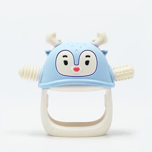 Smily Mia Reindeer Teether Toy-Blue