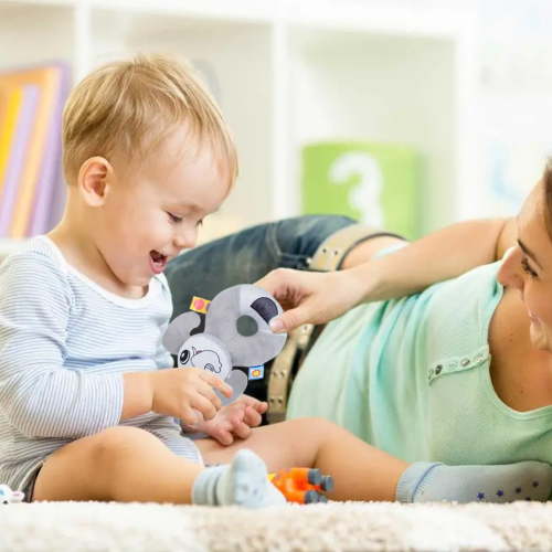 Kbndieu Baby Rattles Toys, Infant Developmental Hand Grip Baby Toys, Cute Stuffed Animals Soothing Toys for 3 6 9 12 Months and Newborn Gifts Toys on Clearance