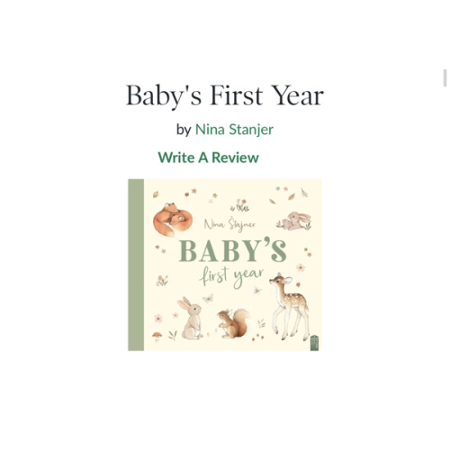 Baby's First Year by Nina Stanjer, Hardcover | Barnes & Noble®