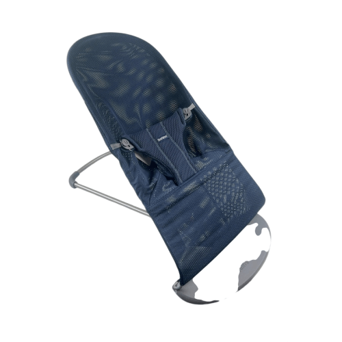 BabyBjorn Bouncer Bliss, Dark Gray Frame, Navy Blue Mesh