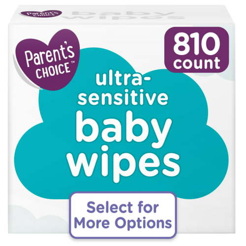 Parent's Choice Ultra-Sensitive Baby Wipes, 810 Count (Select for More Options)