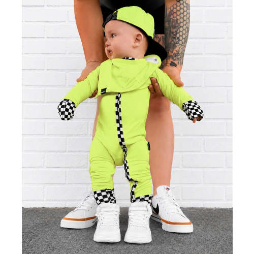 Bamboo Zippy Sleeper in Neon Electric Lime