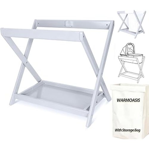 Bassinet Stand,Compatible with UPPAbaby Bassinets Since 2015,Bonus Storage Bag Included,One-Touch Open and Close,Secured with reinforced clamps,comfortable sleeping space for your little one