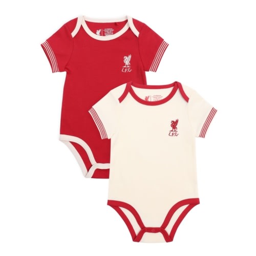 LFC Baby 2Pk Shankly Bodysuits Red