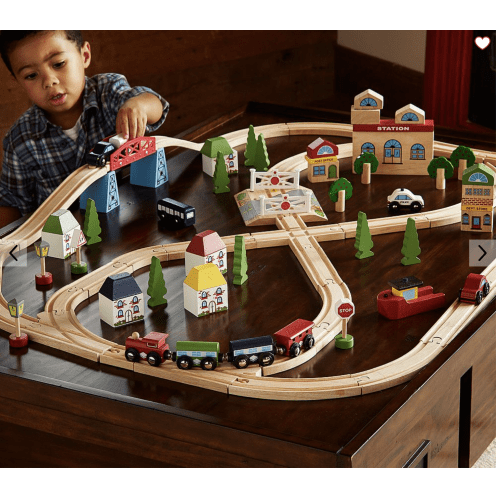 Town and Country Wooden Train Set