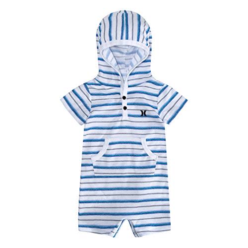 Hurley baby-boys Short Sleeve Hooded Romper