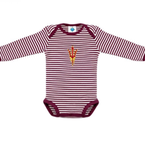 Arizona State University Infant Striped Long Sleeve Bodysuit