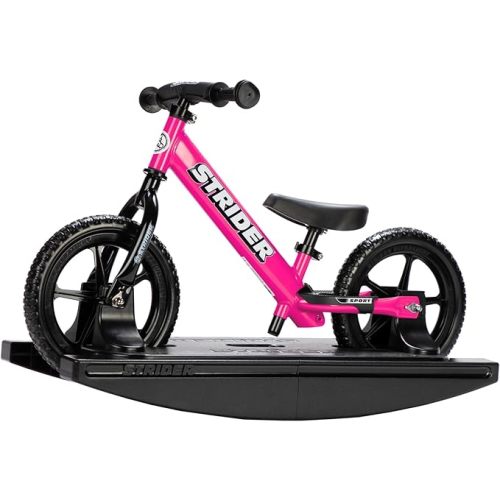 Strider Sport 2-in-1 Rocking Bike - Helps Teach Baby How to Ride a Balance Bicycle - for Kids 6 Months to 4 Years-Easy Assembly, Tool-Free Adjustments