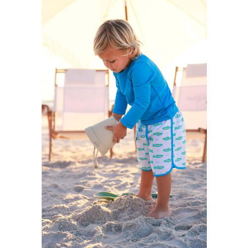 Boy's Swim Trunks in Tiny Trout | Caden Lane