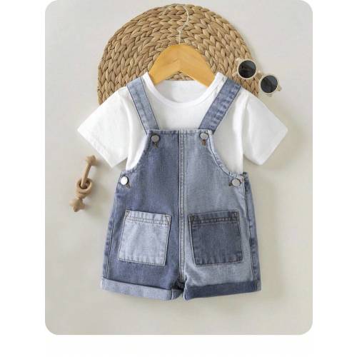 Baby Boys' Block Overalls