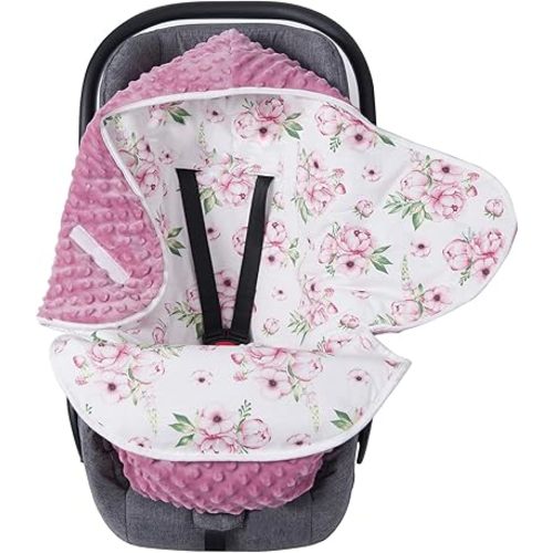 Miracle Baby Swaddle Blanket for Car Seats, Soft Pure Cotton Breathable Swaddle Wrap Safe for Boys Girls, Thick Padded Swaddle Sleep Sack for Infants 0-6 Months