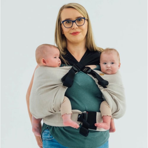 LennyTwin - Peanut Butter - Twin Carrier & Hip Sling | Mama & Roo's