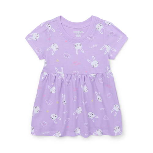 Garanimals Baby Girl Short Sleeve Print Jersey Dress, Sizes 0-24 Months
