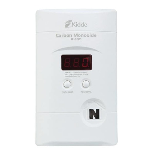 Firex Plug-in Carbon Monoxide Detector, 9V Battery Backup, Digital Display