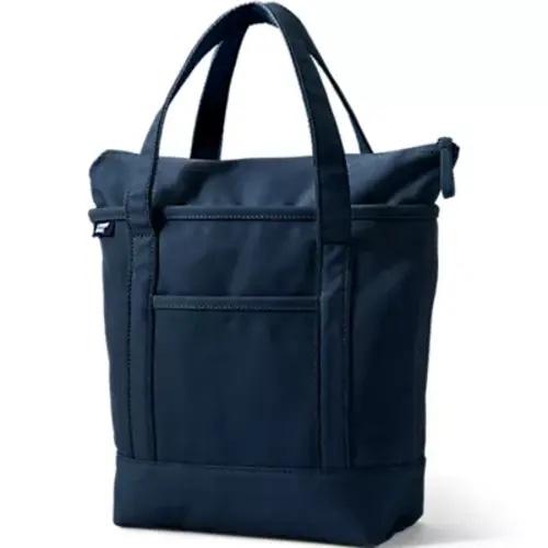 Medium 5 Pocket Open Top Canvas Tote Bag | Lands' End