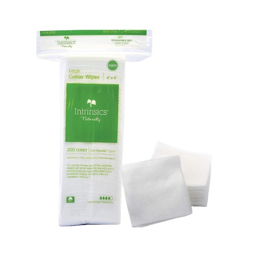 Large Cotton Wipes 4" x 4", 8-ply | Intrinsics