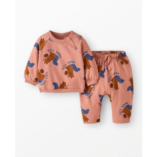 Baby French Terry Sweatshirt & Sweatpants Set