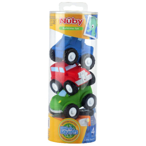 Nuby Little Squirts Bathtime Fun Toys, 4 ct