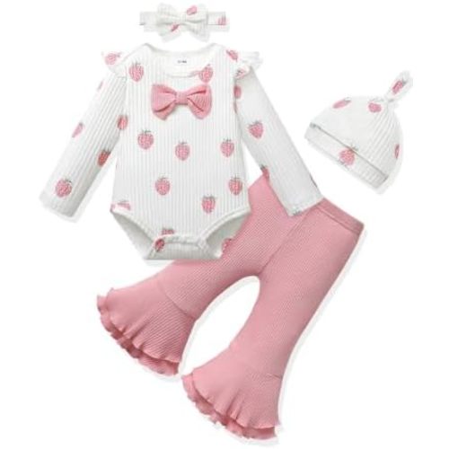 Vibebox Baby Girl Clothes Fall Winter Outfits Essentials Preemie-12 Months
