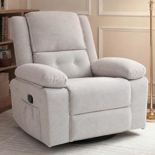 Nursery Glider Rocker, Light Grey