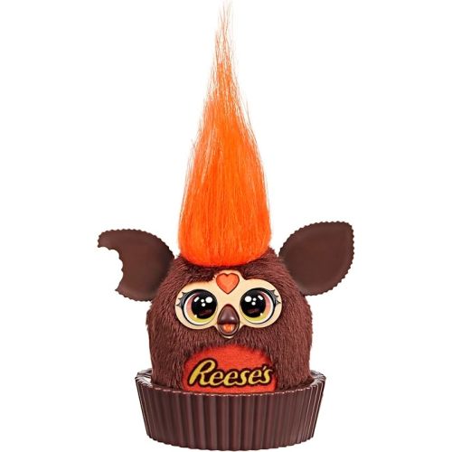 FURBY Furblets REESE'S Peanut Butter Cup Mini 3-Inch Electronic Plush, Candy Toys for Kids 6+