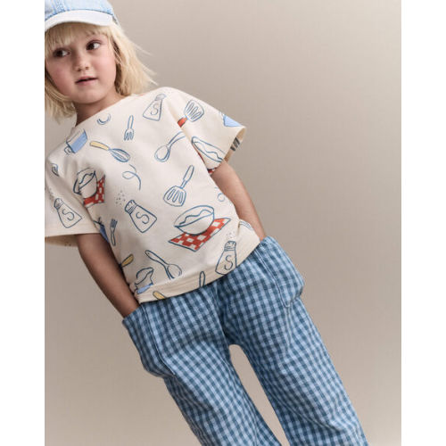 Toddler Dolman Tee in Baking Print - Cream - Otter Avenue | Carter's